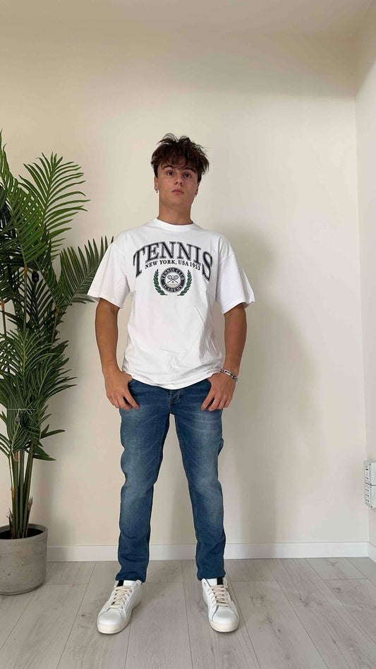 ALCOTT - TS14912UO - T-SHIRT COTONE STAMPA TENNIS