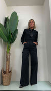 DAFNE - 23496CRP26 - CAMICIA SLIM COTONE CON SPILLA CRAVATTA
