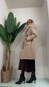GIORGIA & JHONS - 60312FW23 - CAPPOTTO CON CAPPUCCIO E CINTURA
