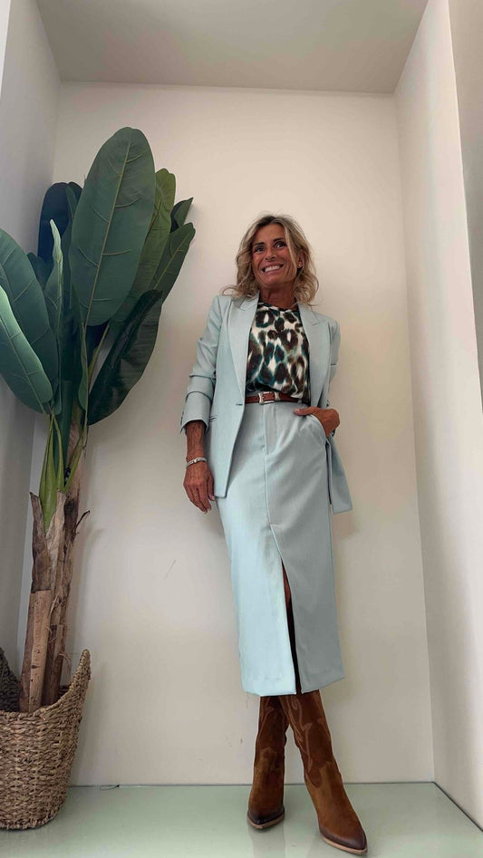 VICOLO - TR0217 - GIACCA TESSUTO MELANGE SLIM