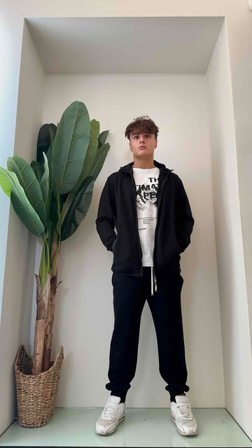 ALCOTT - CG13979UOY13 - FELPA CAPPICCIO E ZIP