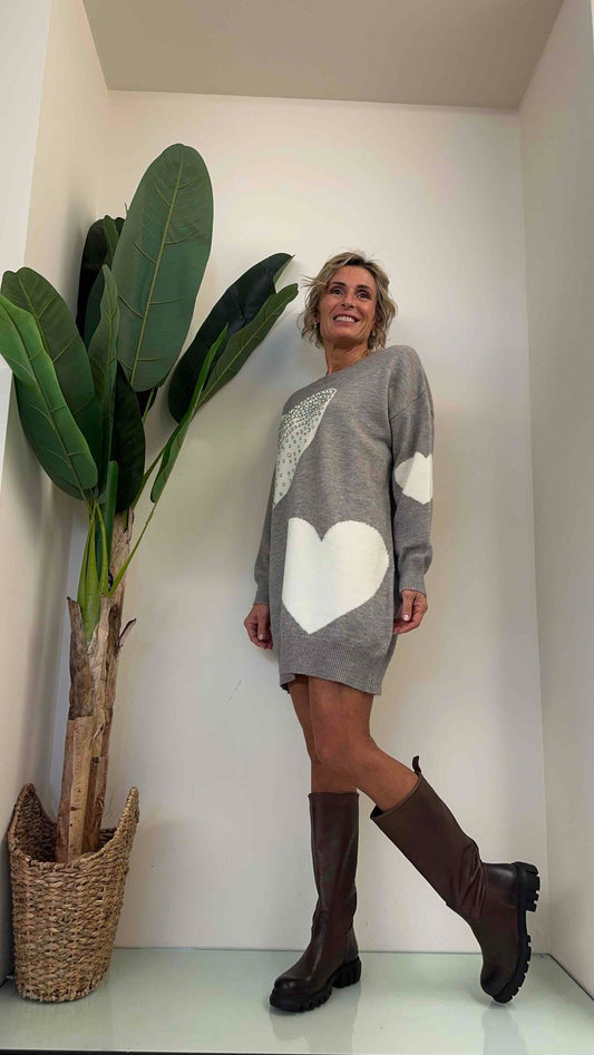 DAFNE - TSCU7P29 - ABITO CUORI E CRISTALLI INCASTONATI