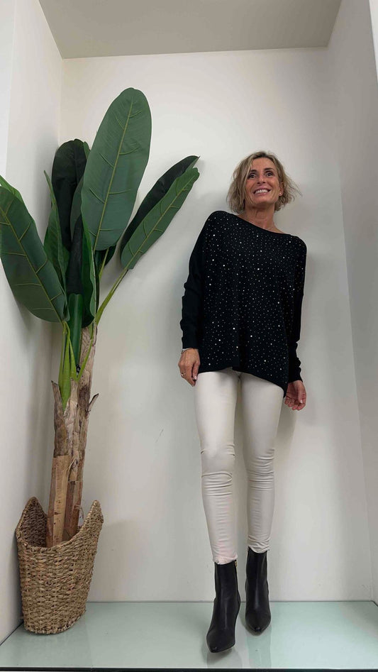 DAFNE - 8300P24 - MAGLIA VISCOSA MULTICRISTALLI TERMOSALODATI