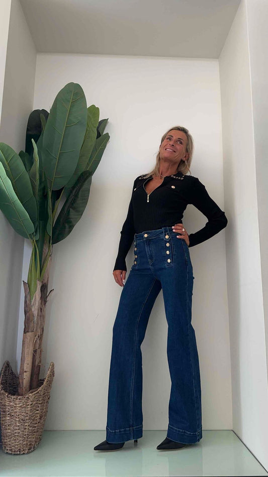 DAFNE - MC7969P25 - MAGLIA POLO CON ZIP E ANELLE