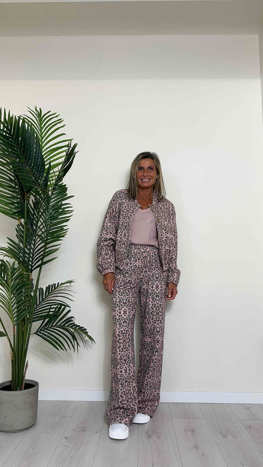 GIORGIA & JHONS - 60142SS24 - BOMBER FELPA GARZATA MACULATA