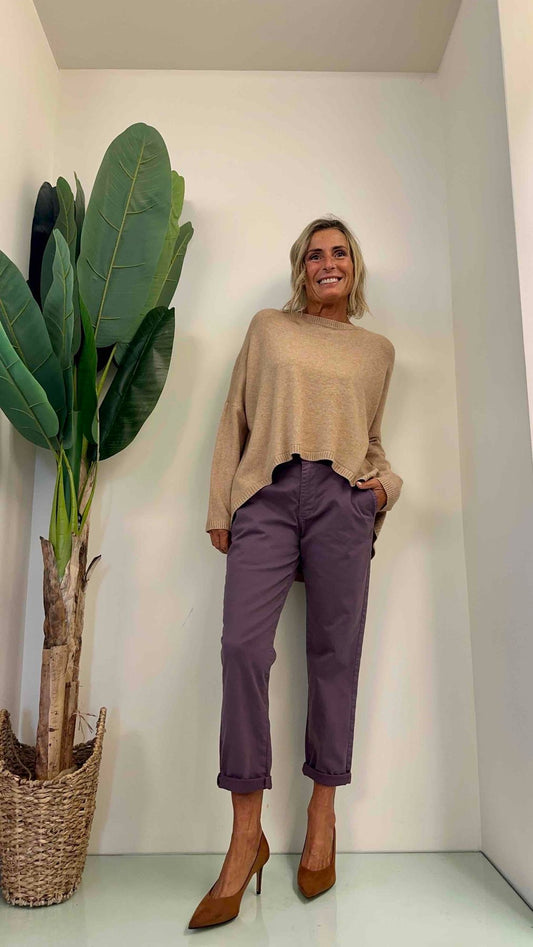LALTERNATIVASTYLE - 2112P17 - MAGLIA VISCOSA AMPIA STONDATA PIU LUNGA DIETR
