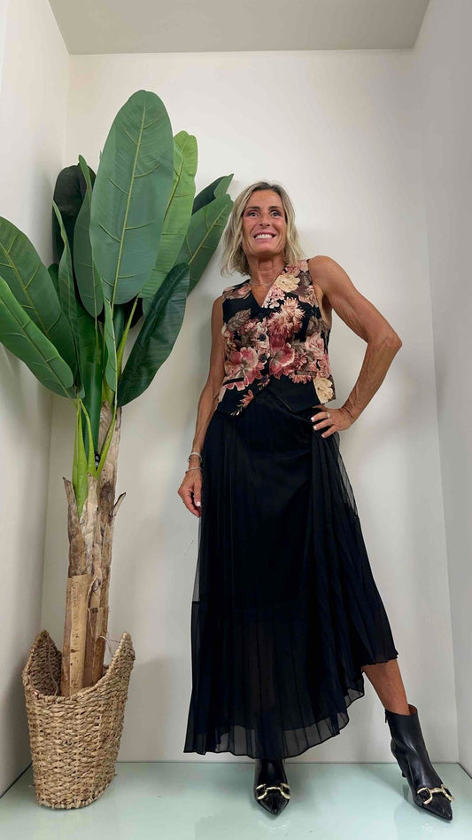 GIORGIA & JHONS - 60235FW23 - GILET FANTASIA FLOREALE