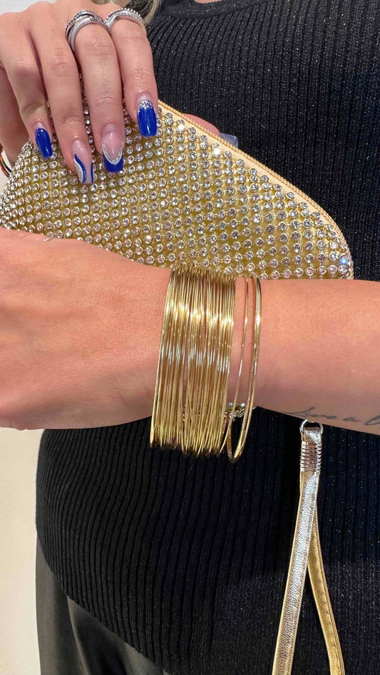 DAFNE - BRAFIL - BRACCIALE RIGIDO MULTIFILI. NICKEL FREE