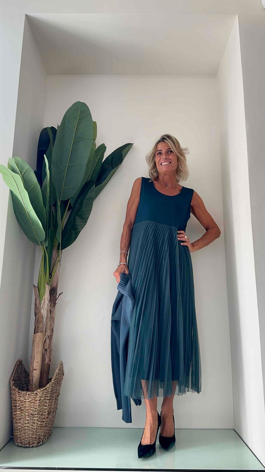 GIORGIA & JHONS - 60255FW23 - ABITO + PULL ASIMMETRICO VISCOSA/LANA