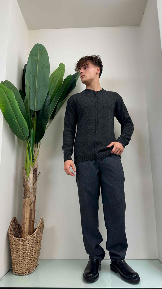 IMPERIAL - M553U527 - MAGLIA PULL NERVATURA CENTRALE