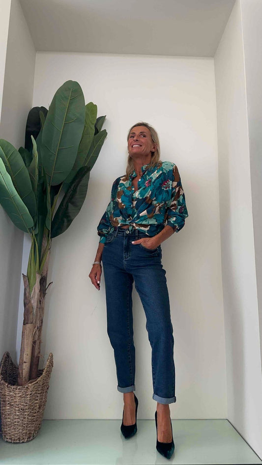 DAFNE - 33022P24 - CAMICIA VISCOSA COREANA STROPICCIATA