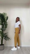CELLOFUN - 2310P - PANTALONE SIGARETTA  TESSUTO TECNICO LEGGERO, ELASTICO DIETRO