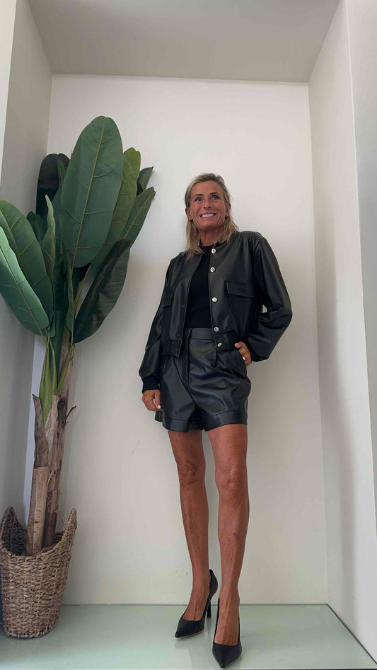 DAFNE - EL8694P28 - BOMBER SIMIL PELLE