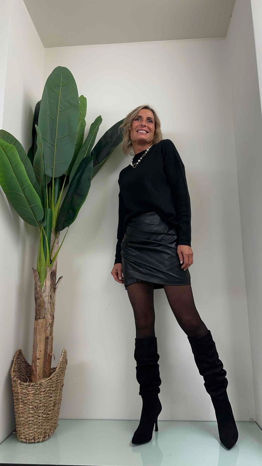 DAFNE - PD1000P25 - MAGLIA VISCOSA DOPPIATA ORLINO COLLO