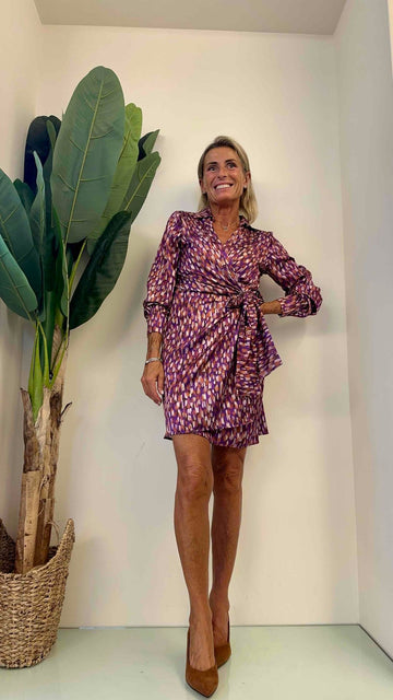 GIORGIA & JHONS - 60054FW23 - ABITO RASO PORTAFOGLIO FANTASIA SPENNELLATA