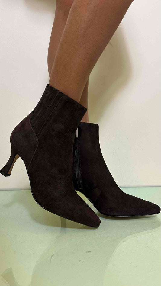 OVYE' - AC6028CAMP75 - STIVALETTO CAMOSCIO TACCO 7 CM