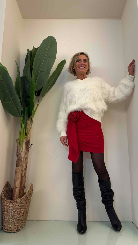 DAFNE - ST2320P28 - PULL VISCOSA MULTIFILI EFFETTO PELUCHE