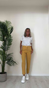 CELLOFUN - 2310P - PANTALONE SIGARETTA  TESSUTO TECNICO LEGGERO, ELASTICO DIETRO