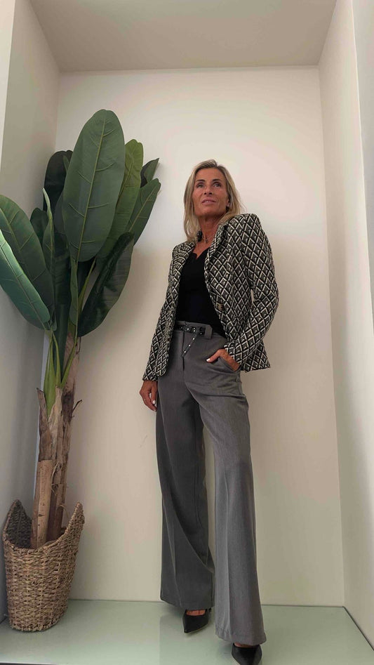 DAFNE - 9448BP34 - GIACCA FANTASIA ROMBI