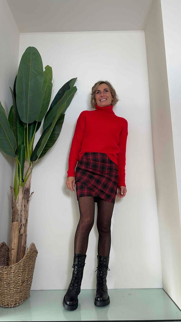 DAFNE - ZM1582P23 - MAGLIA DOLCEVITA BOXER STYLE