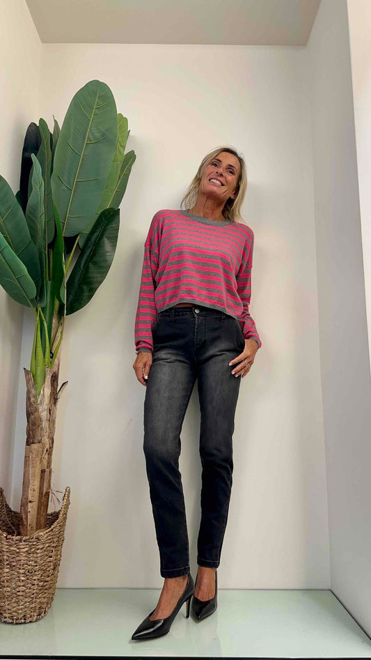 LALTERNATIVASTYLE - 2091P19 - JEANS CHINO TASCA AMERICA SLIM FIT