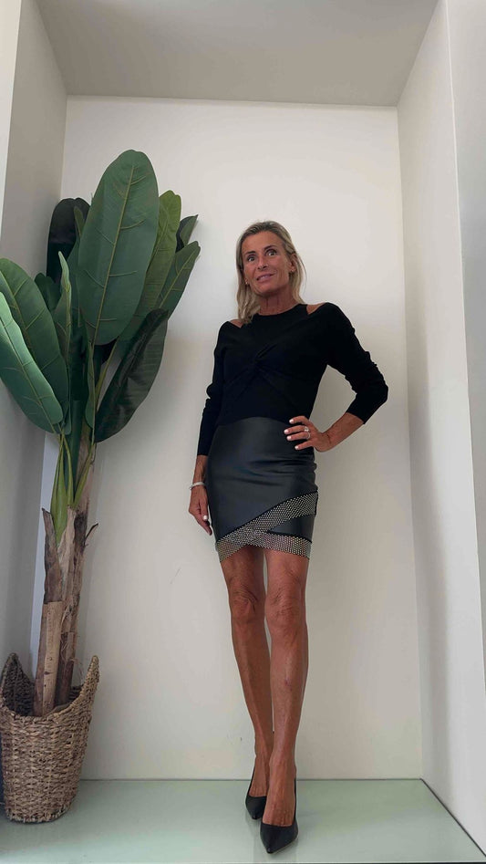 DAFNE - AB5478P24 - MAGLIA DOPPIA CON NODO