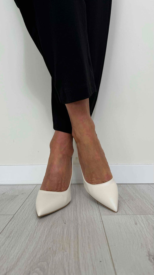 DIVINE FOLLIE - 270LIZP35 - DECOLLETEE SIMIL PELLE TACCO 10 CM