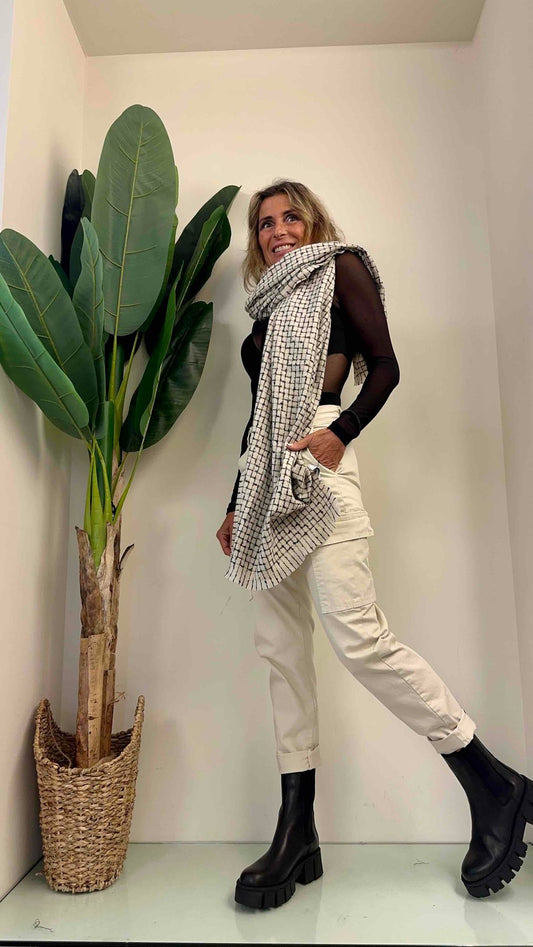 GIORGIA & JHONS - 96063FW23 - SCIARPA CON LUREX