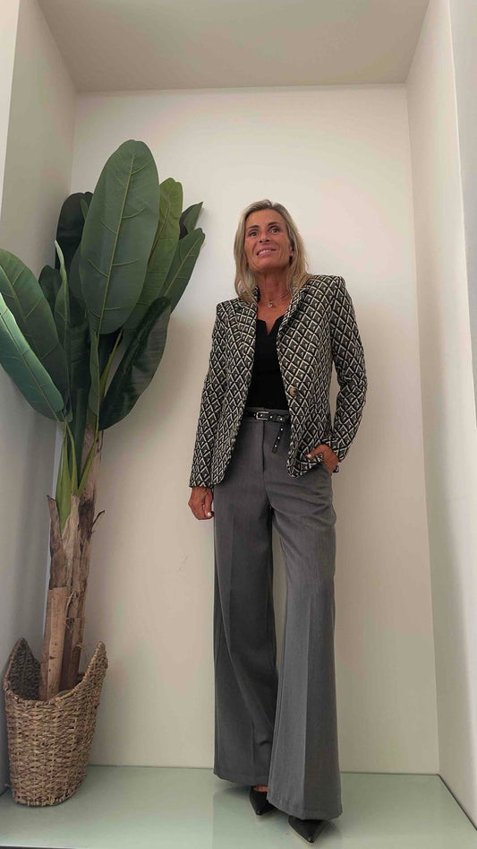 DAFNE - 9448BP34 - GIACCA FANTASIA ROMBI