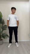 ALCOTT - PA0022UOAY14 - PANTALONE SIGARETTA, TESSUTO TECNICO LEGGERO, VITA SEMIELASTICA CON COULISSE