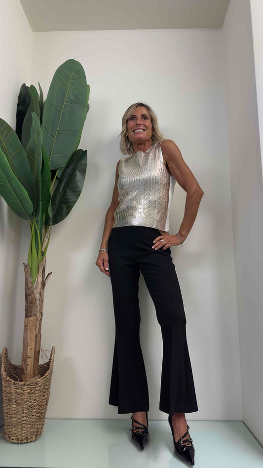 LALTERNATIVASTYLE - 1057P19 - PANTALONE CADY ZAMPA CUT OUT + CATENA