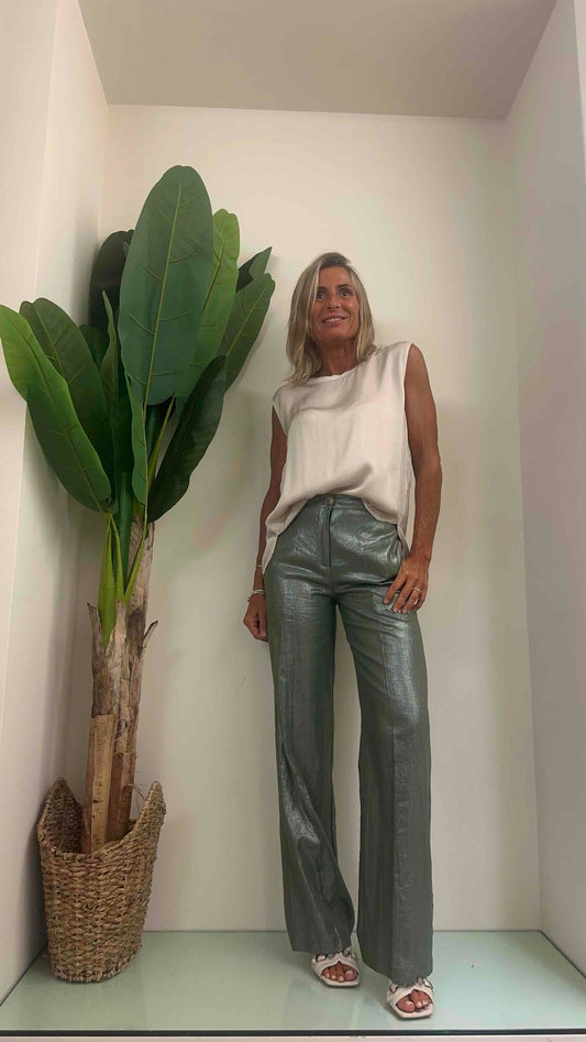 DAFNE - 46666P21 - BLUSA SMANICATA VISCOSA