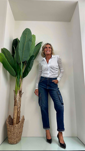 KING KONG - PI8LH9 - JEANS TASCONATO ELASTICIZZATO