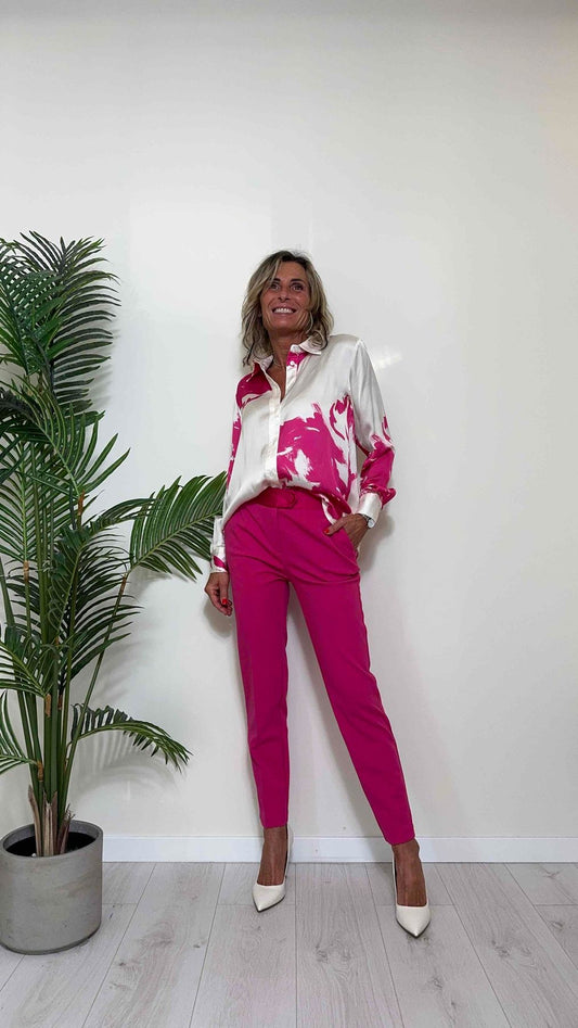 IMPERIAL - CLV8HOI - CAMICIA 100%VISCOSA, FANTASIA FIORI SFUMATI