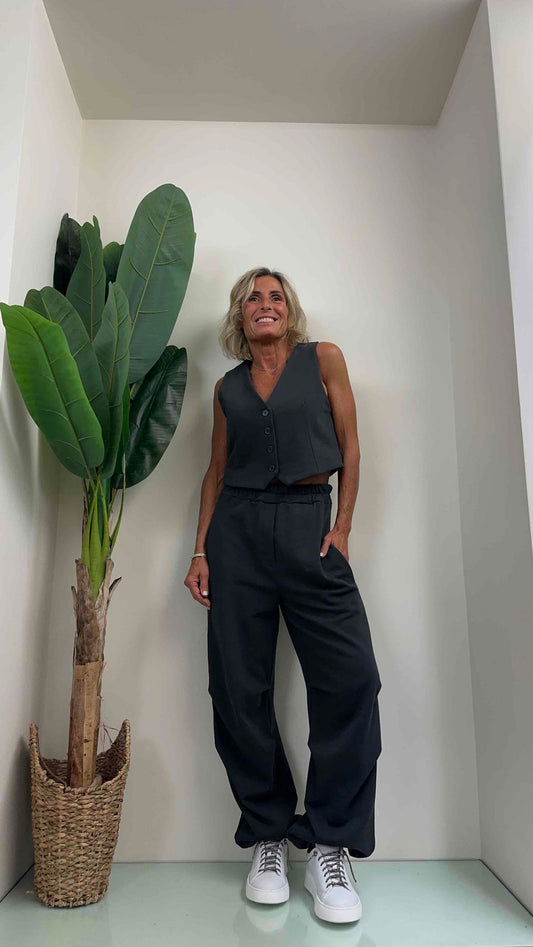 SUSYMIX - 23542 - PANTALONE JERSEY ORLO ELASTICO RIPRESE GINOCCHIO