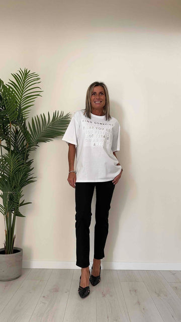 DAFNE - TS104P16 - T-SHIRT OVER STAMPA 3D (RILIEVO)