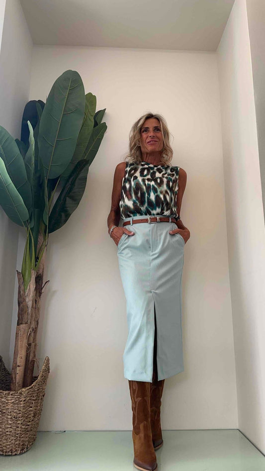 VICOLO - TR0529 - TOP POLIESTERE MACULA SFUMATA