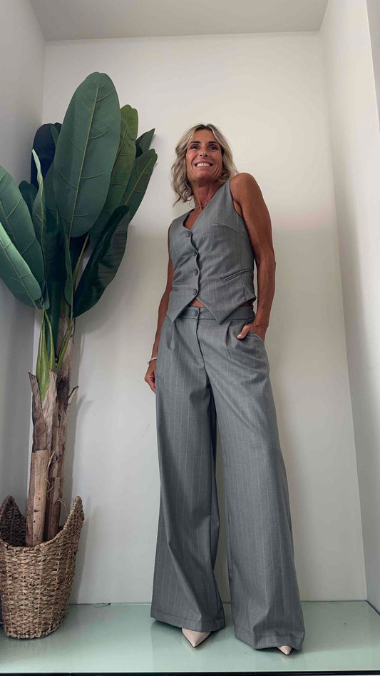 LALTERNATIVASTYLE - 1827P24 - GILET POLIVISCOSA GESSATO