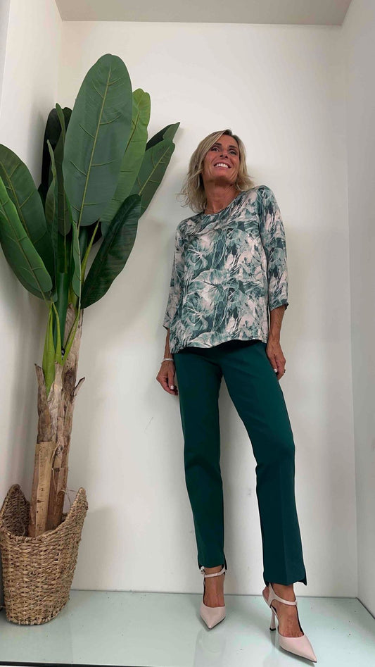 HAVEONE - PFL-K123 - PANTALONE PUNTO MILANO SPACCHETTI
