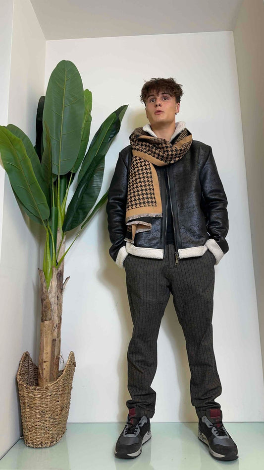 IMPERIAL - 947811805I - SCIARPONA VISCOSA MOTIVO PIED DE POULE