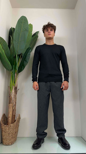 IMPERIAL - M63729G14 - MAGLIA GIROCOLLO 100% LANA MERINOS