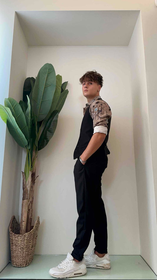 IMPERIAL - PWB0GAP - PANTALONE SLIM POLIVISCOSA