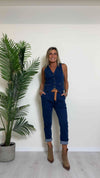 SUSYMIX - GT802 - GILET JEANS 4 BOTTONI METAL