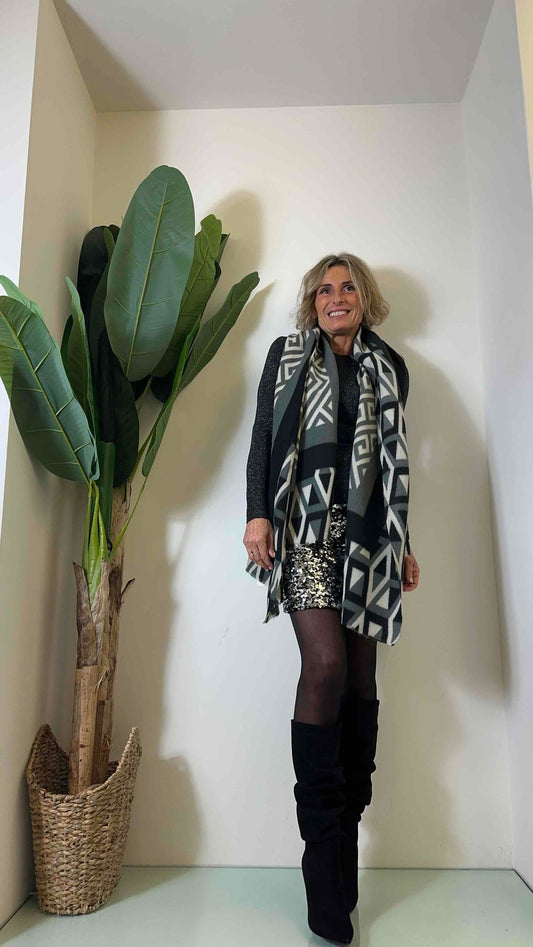 DAFNE - SCGEOP12 - SCIARPONA FANTASIA GEOMETRICA