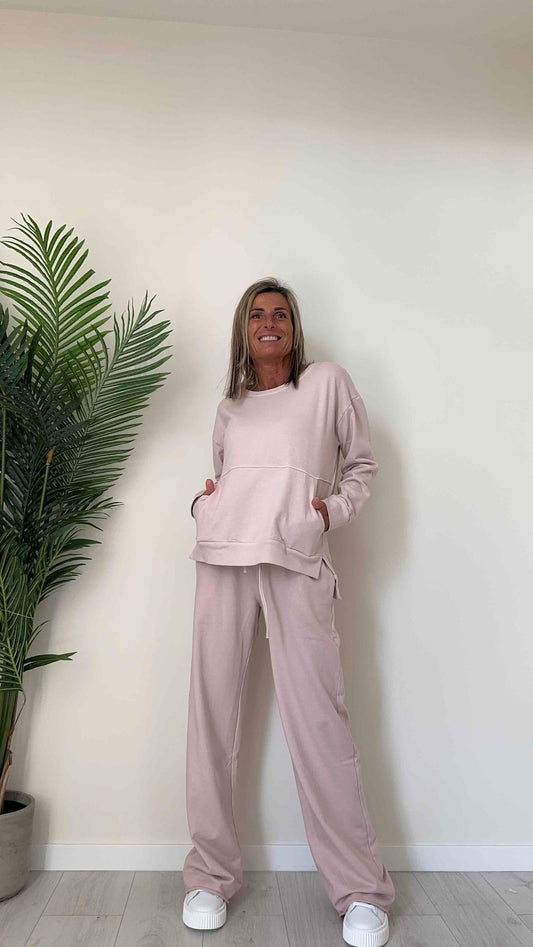 SUSYMIX - 2526 - FELPA PARICOLLO, GARZATA 100%COTONE  CON TASCA