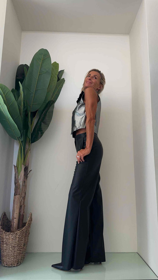 DAFNE - 85665P23 - GILET LAMINATO SPILLA ROSA