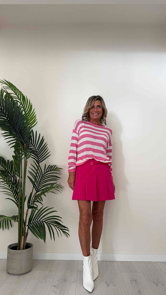 DAFNE - QC6216P22 - MAGLIA 100%VISCOSA, RIGHE