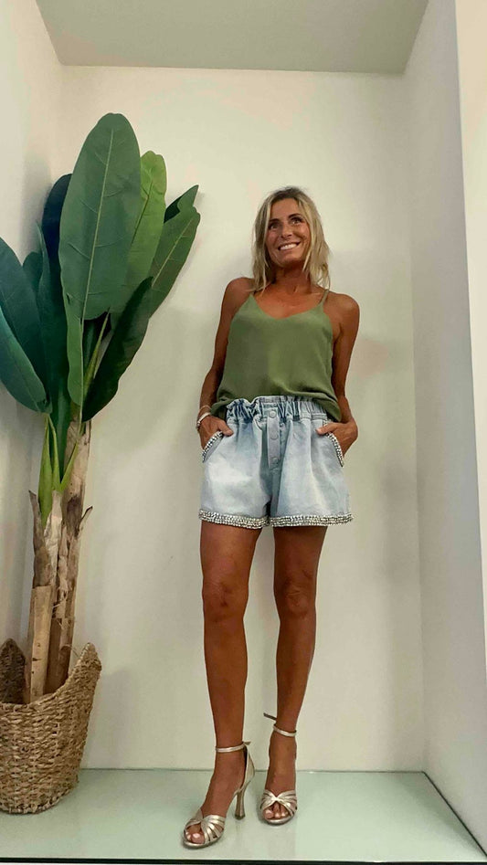 DAFNE - 3729p17 - top scollo americano viscosa