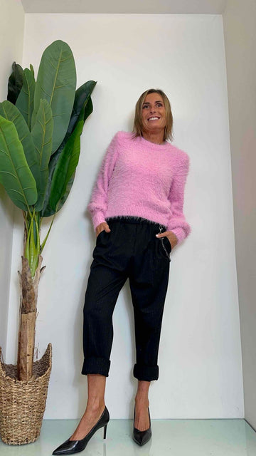 DAFNE - ZM6029P23 - MAGLIA PELUCHE GIROCOLLO