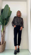DAFNE - 2871P22 - BLUSA CON LACCETTO COLLO FANTASIA SNAKE